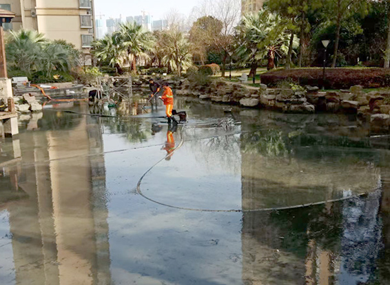 响水景观池淤泥清理